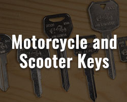 Motorcycle and scooter keys