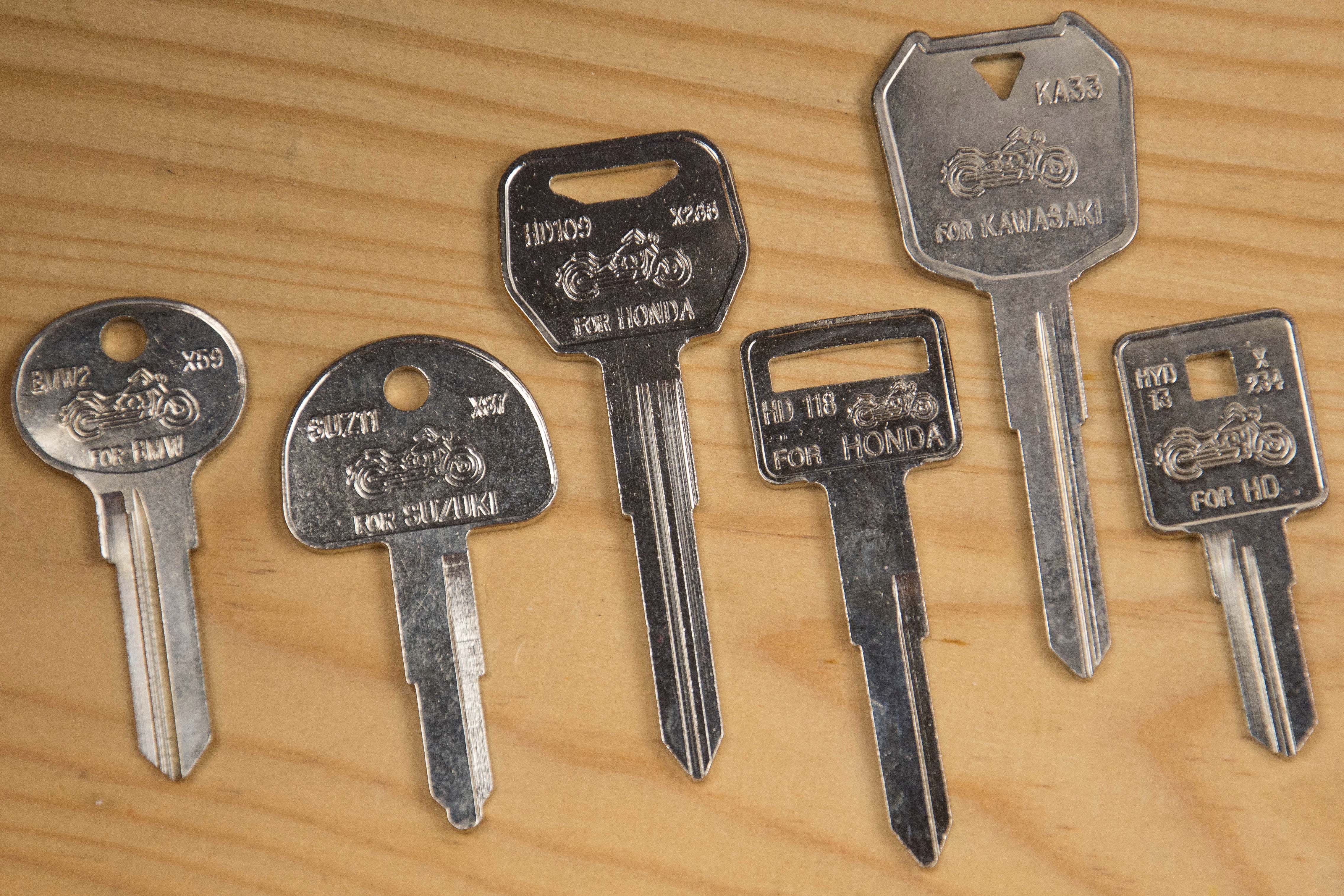 Image of motorcycle keys