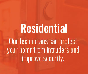Residential: our technicians can protect your home from intruders and improve security.
